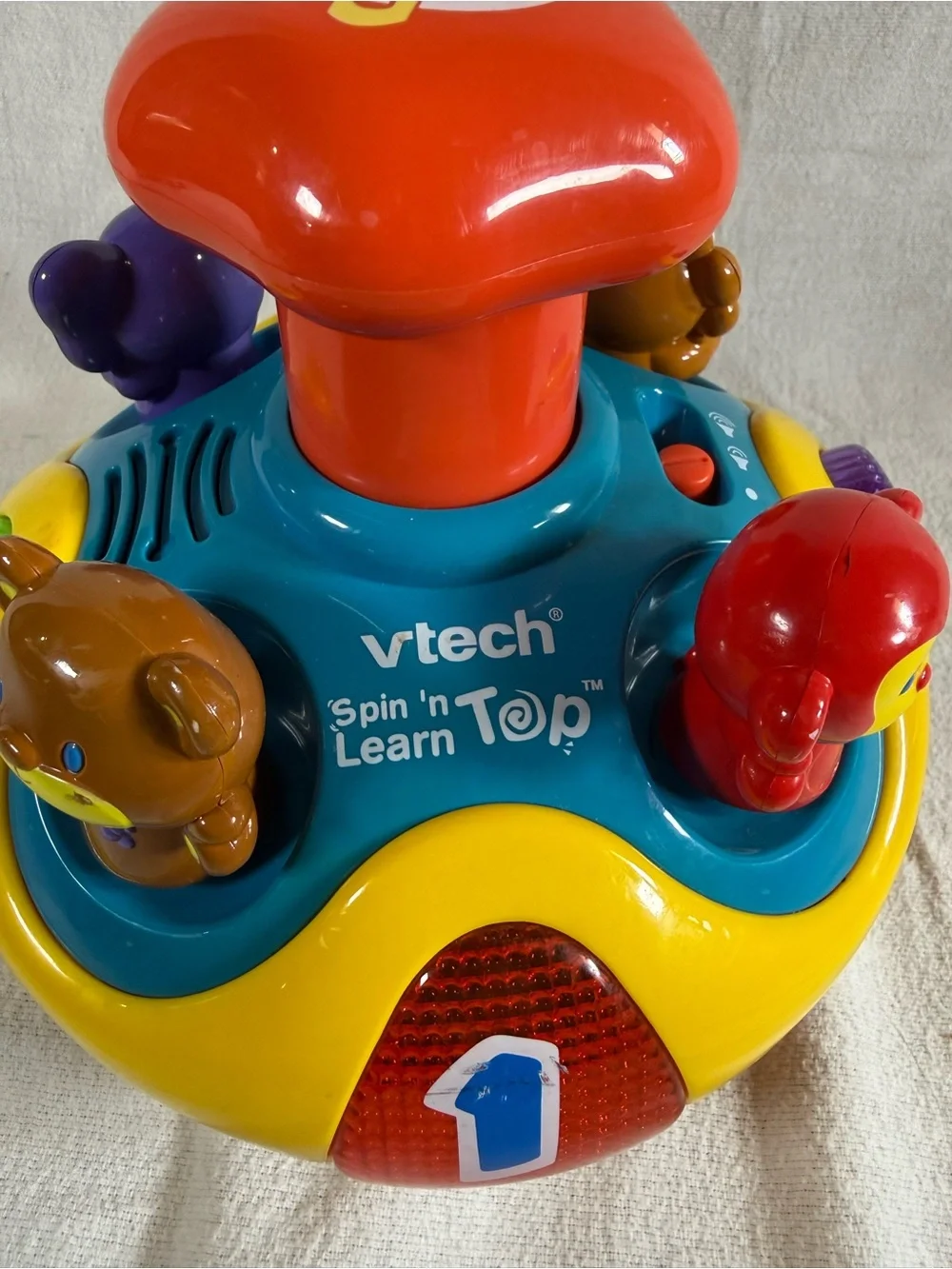 V-Tech Spin ‘n Learn Top Learning Teaching Animals and Numbers Toy